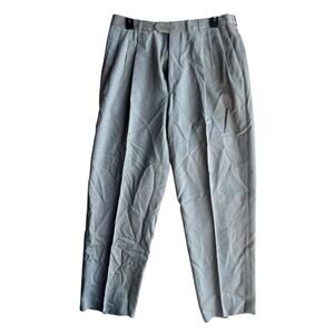 Principe Dress Slacks Mens 33X29.5 100% Wool Beige Made In Italy Trousers Pants